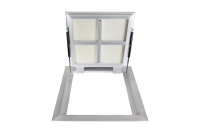 Люк в подвал Периметр 600х1000п откидной алюминиевый