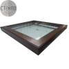 Модель стеклянного напольного люка Стеклогор 1100х1100*75