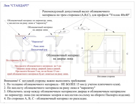 Напольный люк АМО 700*700